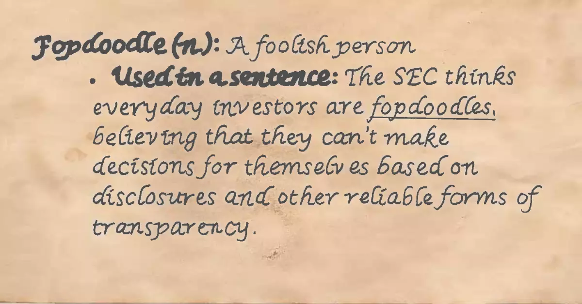 Fopdoodle definition